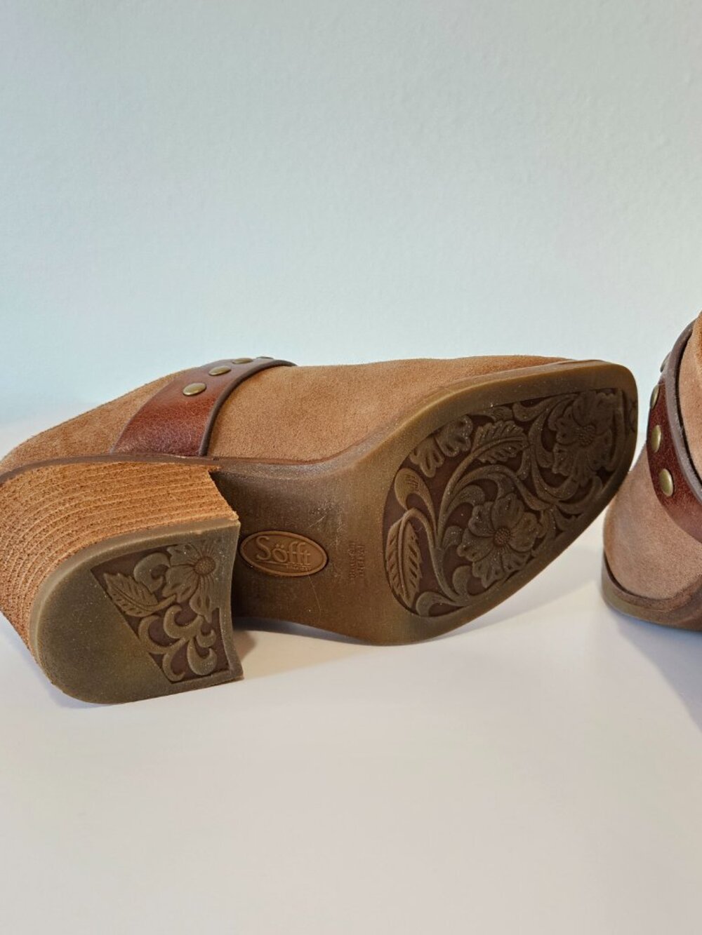 Sofft Corey Belted Clog Mules - Picture 7 of 10